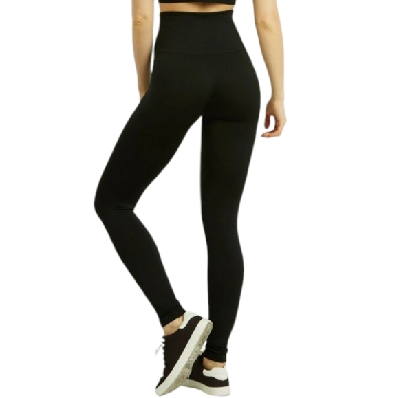 Sofra High-Waisted Seamless Black Leggings - Picture 2 of 12